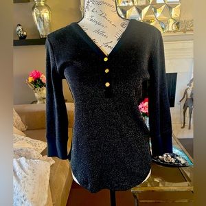 Lauren Ralph Lauren black and gold top